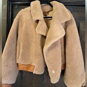 Blank NYC Cream Teddy Jacket